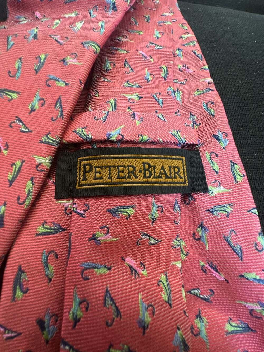 Peter Blair 100% Silk Fly Fishing Lure Pattern Necktie